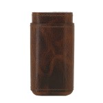 Πουροθήκη για 3 Πούρα Cognac Leather Antique 813009 - Χονδρική